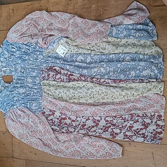 NWT Free People Merrie Mix Floral Tunic - Picture 3 of 4